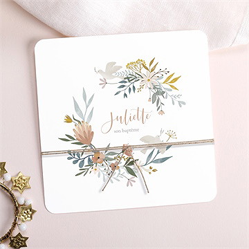 Faire-part de baptême la jungle