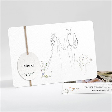 Remerciement mariage complicité ensemencé