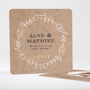 Carte dorure - carré