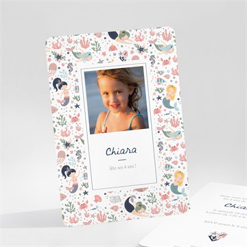 Invitation anniversaire sirene