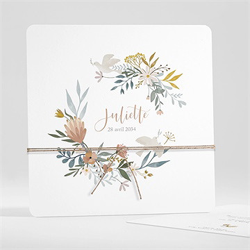 Faire-part naissance au naturel