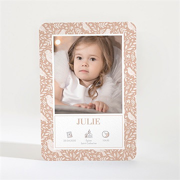 Faire-part de baptême mes petits oiseaux magnet