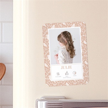 Carte magnet - portrait