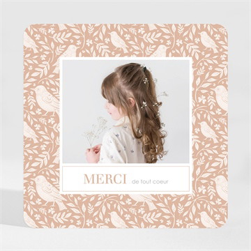 Remerciement communion beaux symboles argent