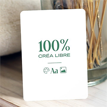Carte de voeux vierge100% crea carte portrait