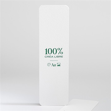 Carte de voeux voeux 100% à créer marque-page
