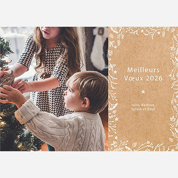 Carte de voeux le tout en un magnet