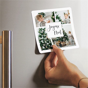 Carte de voeux profusion sentimentale magnet - Mise en situation