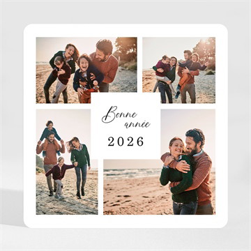 Carte de voeux en chiffres magnet