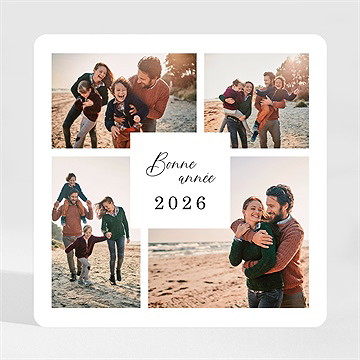 Carte de voeux en chiffres magnet