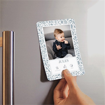 Faire-part de baptême jour divin magnet - Mise en situation