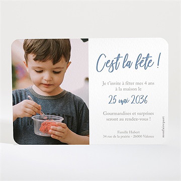 Invitation anniversaire monde de pirate - Dos du faire-part