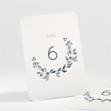 Numéro de table mariage rien que nous