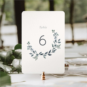 Numéro de table mariage rien que nous - Mise en situation