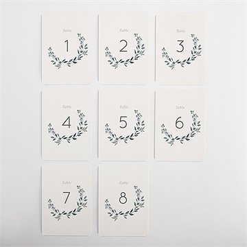 Numéro de table mariage rien que nous - Vue d'ensemble