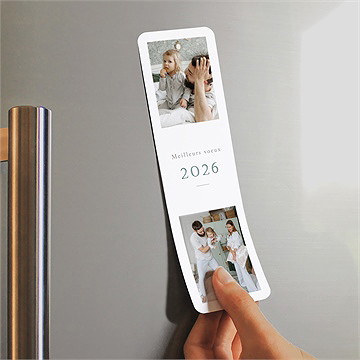 Carte de voeux meilleurs voeux ! magnet - Mise en situation