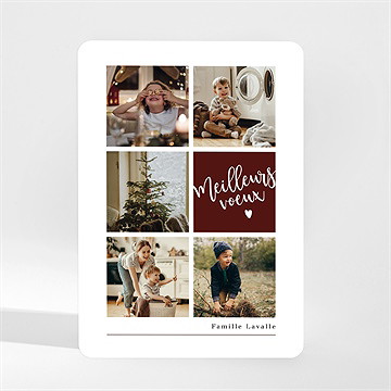 Carte de voeux la grille magique magnet