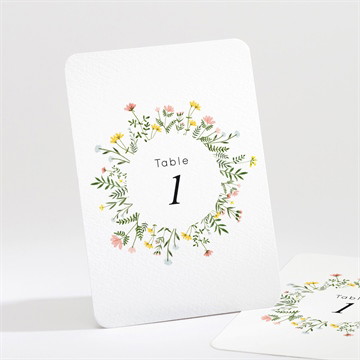 Numéro de table mariage joie champetre pocketfold