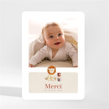 Remerciement naissance mon petit lion