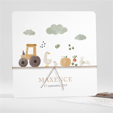 Carte recto-verso - carré