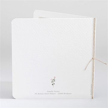 Faire-part naissance ma petite souris - Dos du faire-part