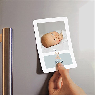 Remerciement naissance mon lapin en peluche - Mise en situation