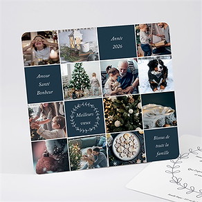 Carte de voeux multiples photos