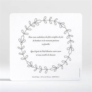 Carte de voeux multiples photos - Dos de la carte