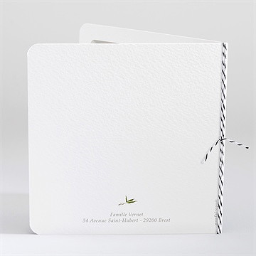 Faire-part naissance mon panda - Dos du faire-part