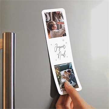 Carte de voeux pêle mêle de noël - Mise en situation