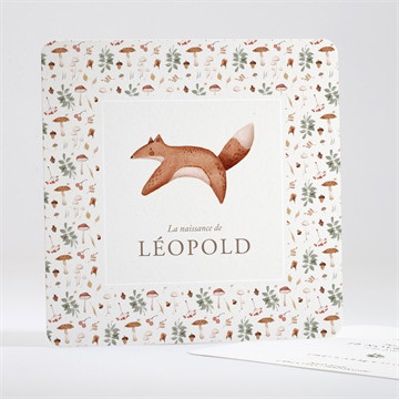 Carte recto-verso - carré