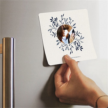 Remerciement mariage notre idylle magnet - Mise en situation