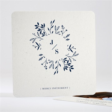 Remerciement mariage notre idylle