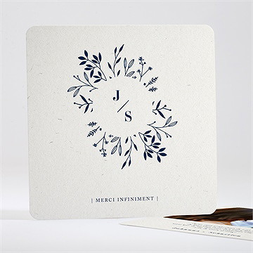 Remerciement mariage notre idylle