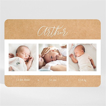 Faire-part naissance symétrie - Mise en situation