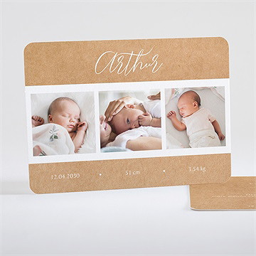 Faire-part naissance symétrie paysage