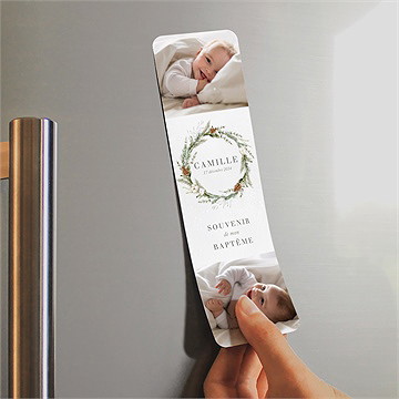 Signet baptême l'hiver - Mise en situation