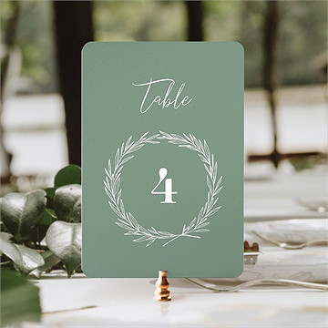 Numéro de table mariage tout pour toi - Mise en siatuation
