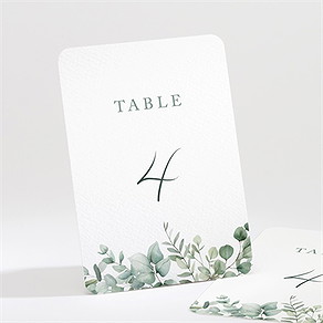 Numéro de table mariage lyrisme