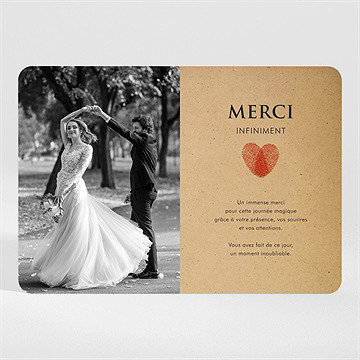 Remerciement mariage passeport vintage magnet