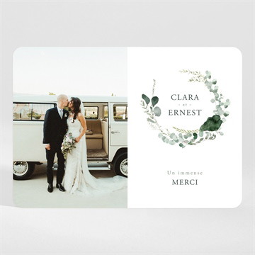 Remerciement mariage tendre murmure magnet