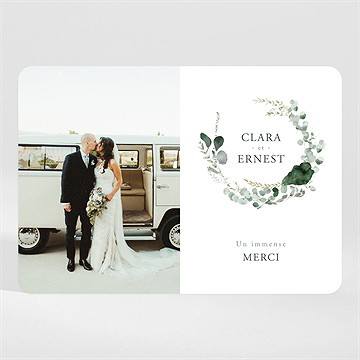 Remerciement mariage tendre murmure magnet