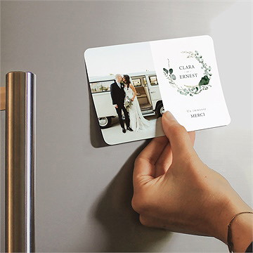 Remerciement mariage tendre murmure magnet - Mise en situation