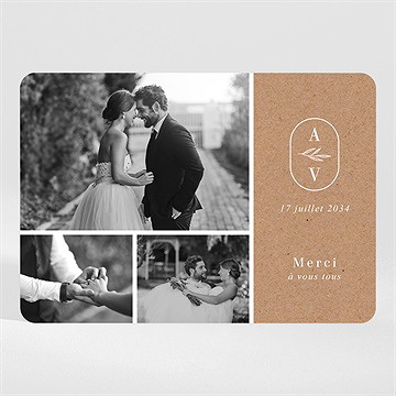 Remerciement mariage capsule champetre magnet - Mise en situation