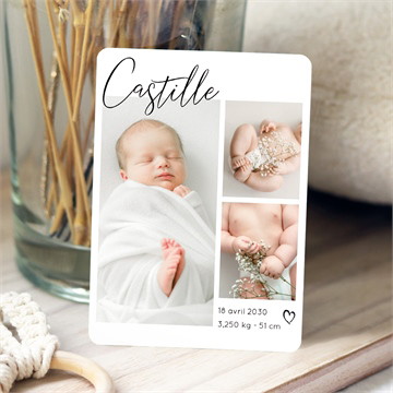 Faire-part naissance mon pele mele photo