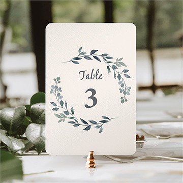 Numéro de table mariage bel eclat - Mise en situation