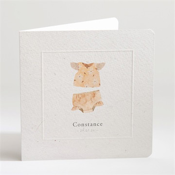 Faire-part naissance bébé fille