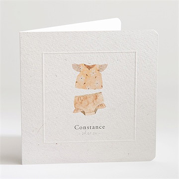 Faire-part naissance bébé fille