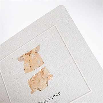 Faire-part naissance bébé fille - Détail du faire-part