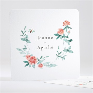 Carte recto-verso - carré